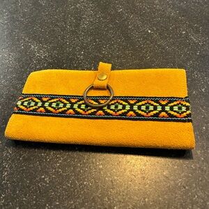 Native American suede leather souvenir Wallet
